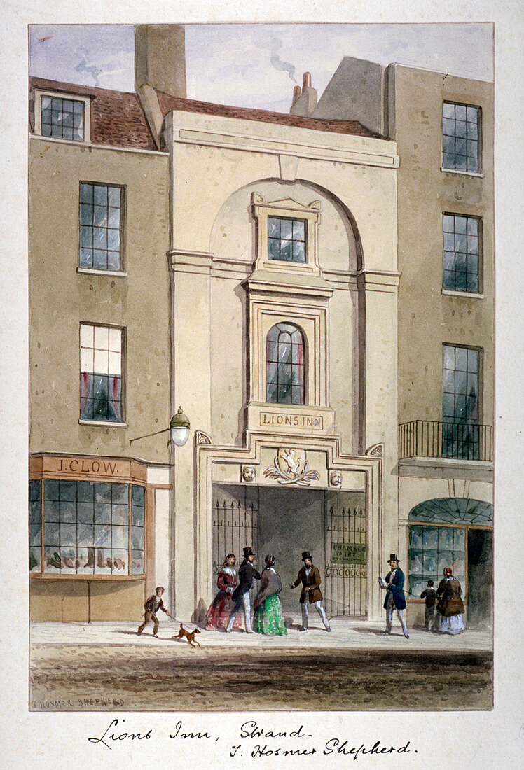 Lyon's Inn, Strand, Westminster, London, c1850