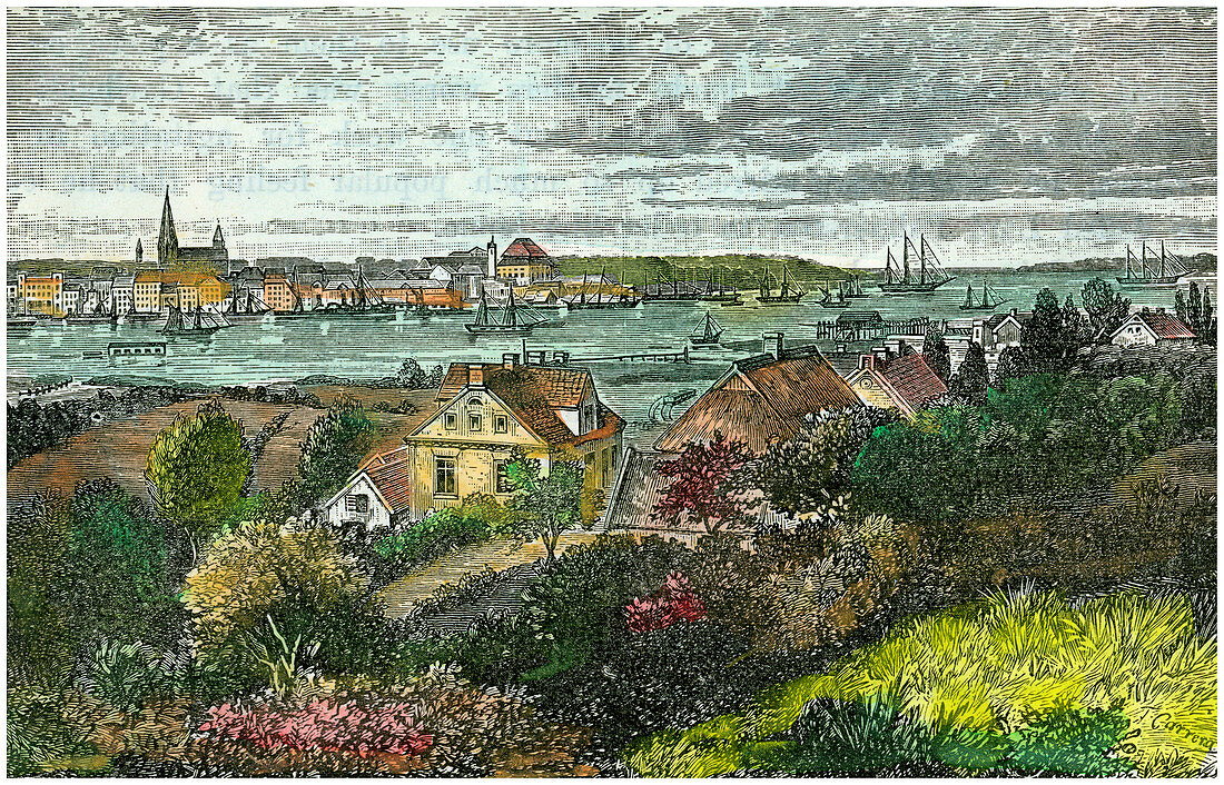 Kiel, Germany, c1875