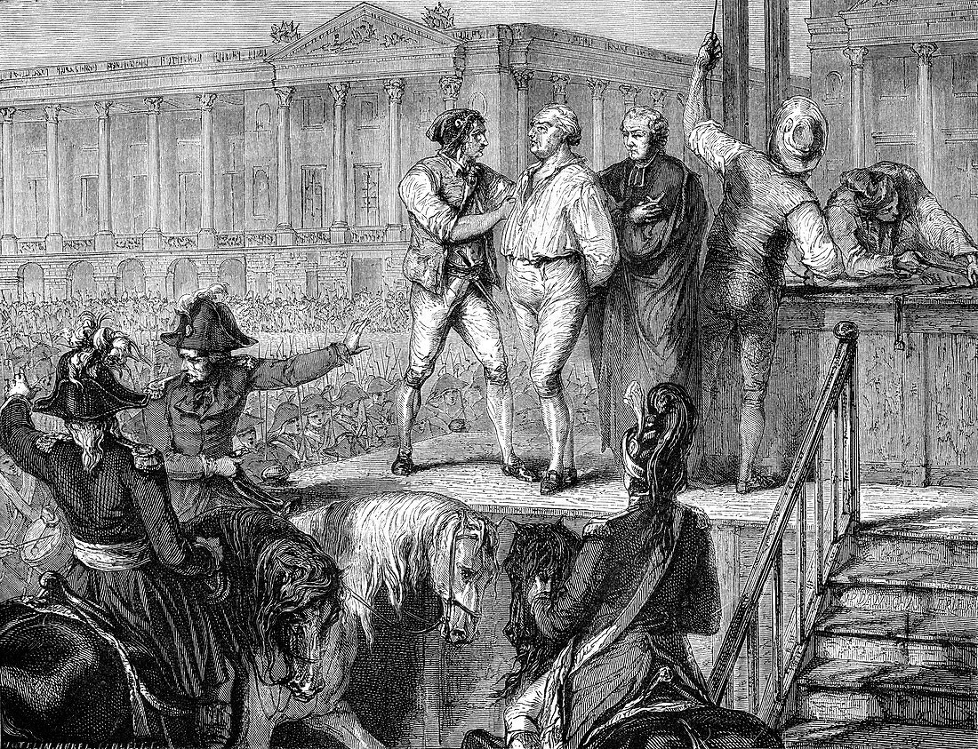 Execution of Louis XVI of France, Paris, 21st January 1793