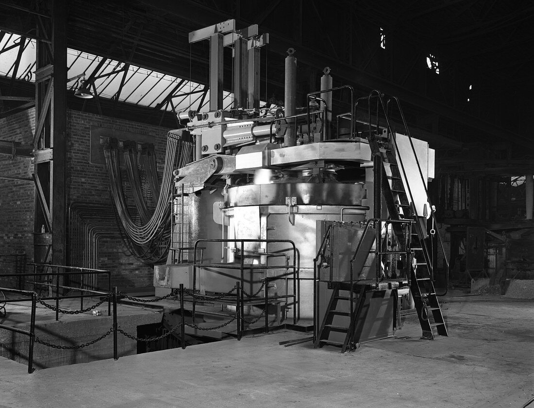 Tilghman electric arc furnace, 1964
