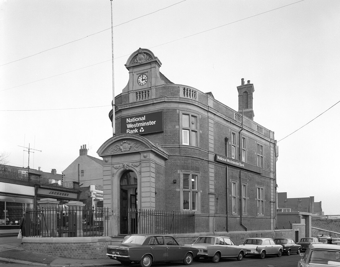 The NatWest Bank, Mexborough, South Yorkshire, 1971