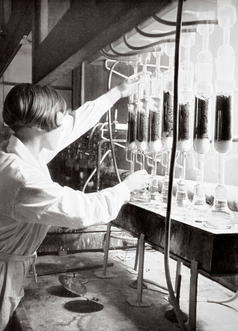 Laboratory research work, Germany, 1936