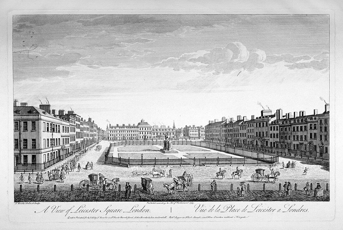 Leicester Square, Westminster, London, 1753