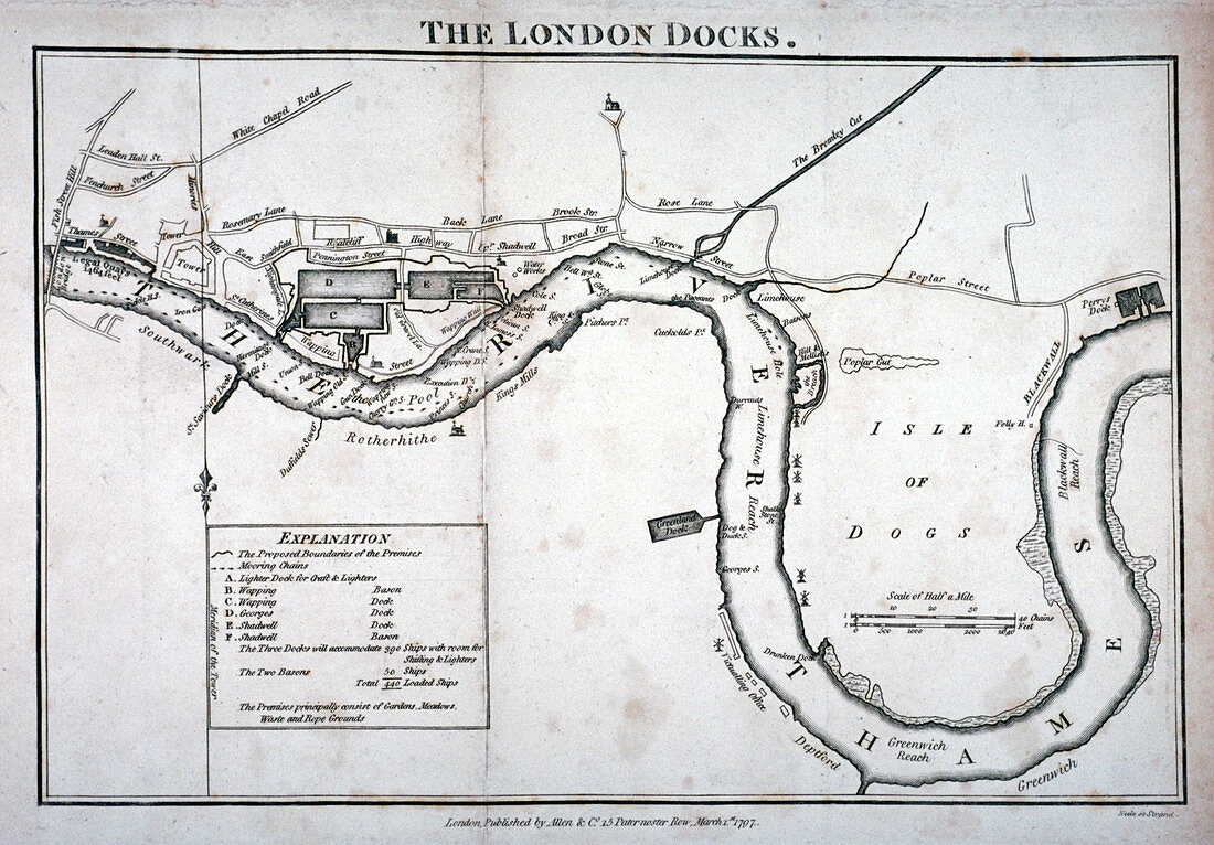 Plan of the River Thames, 1797