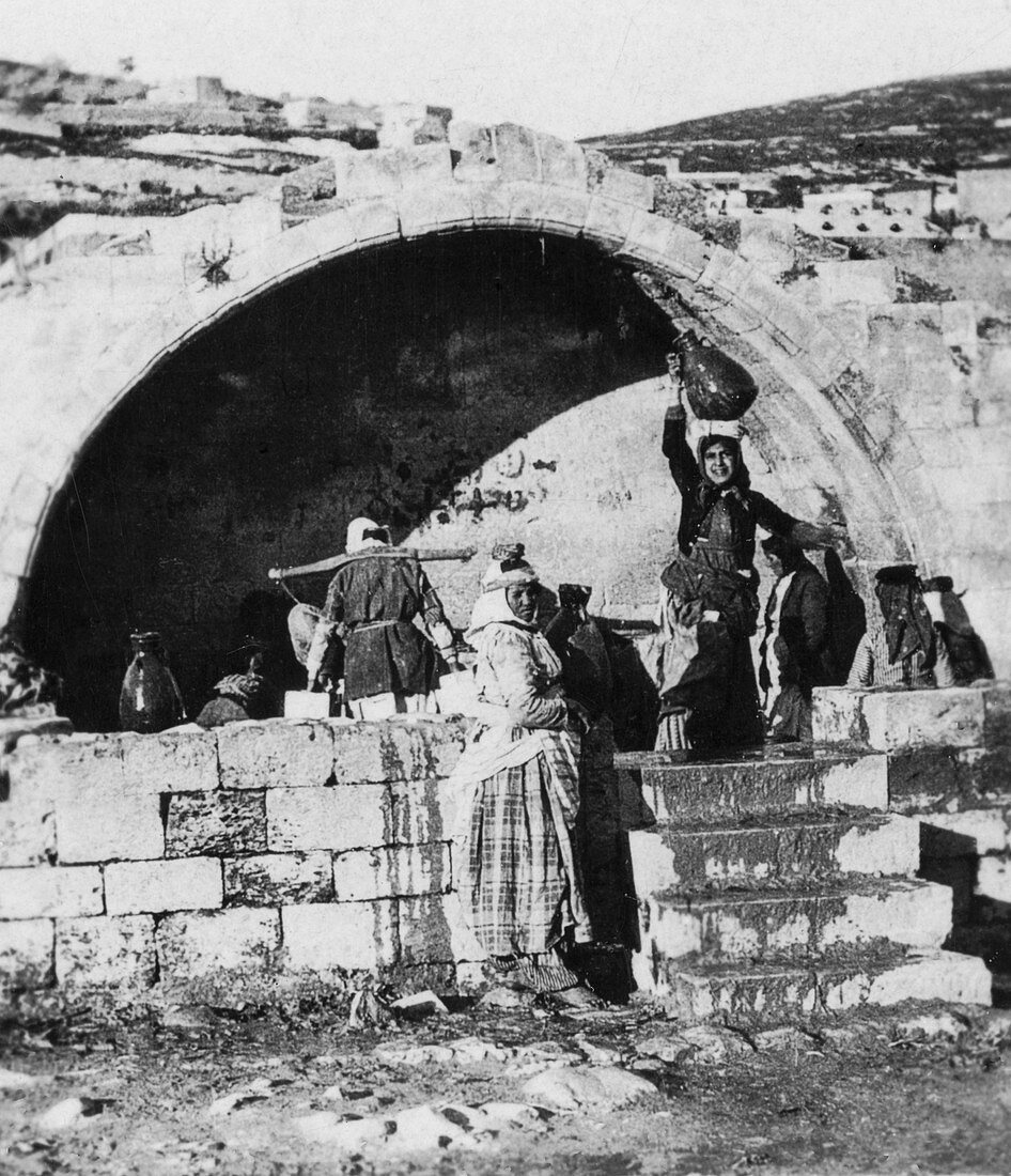 Fountain of the Virgin, Nazareth, Palestine, c1927-c1931