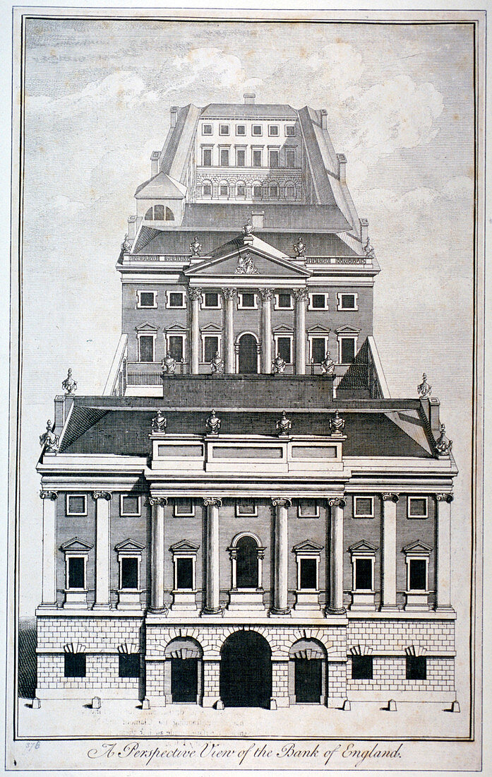 Bank of England, City of London, c1750
