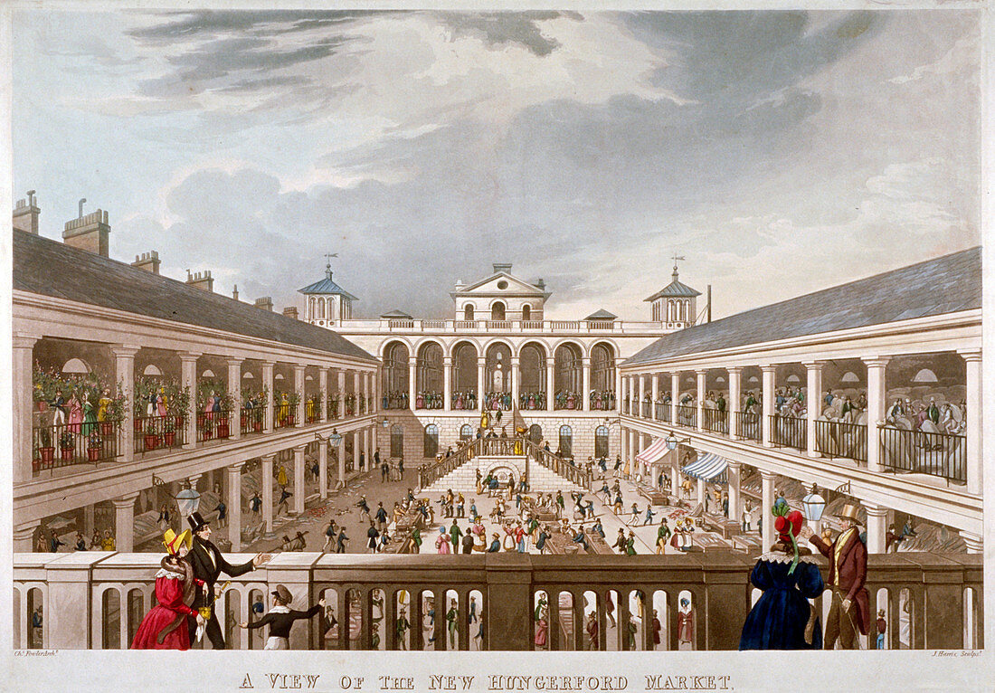 New Hungerford Market, Westminster, London, 1833