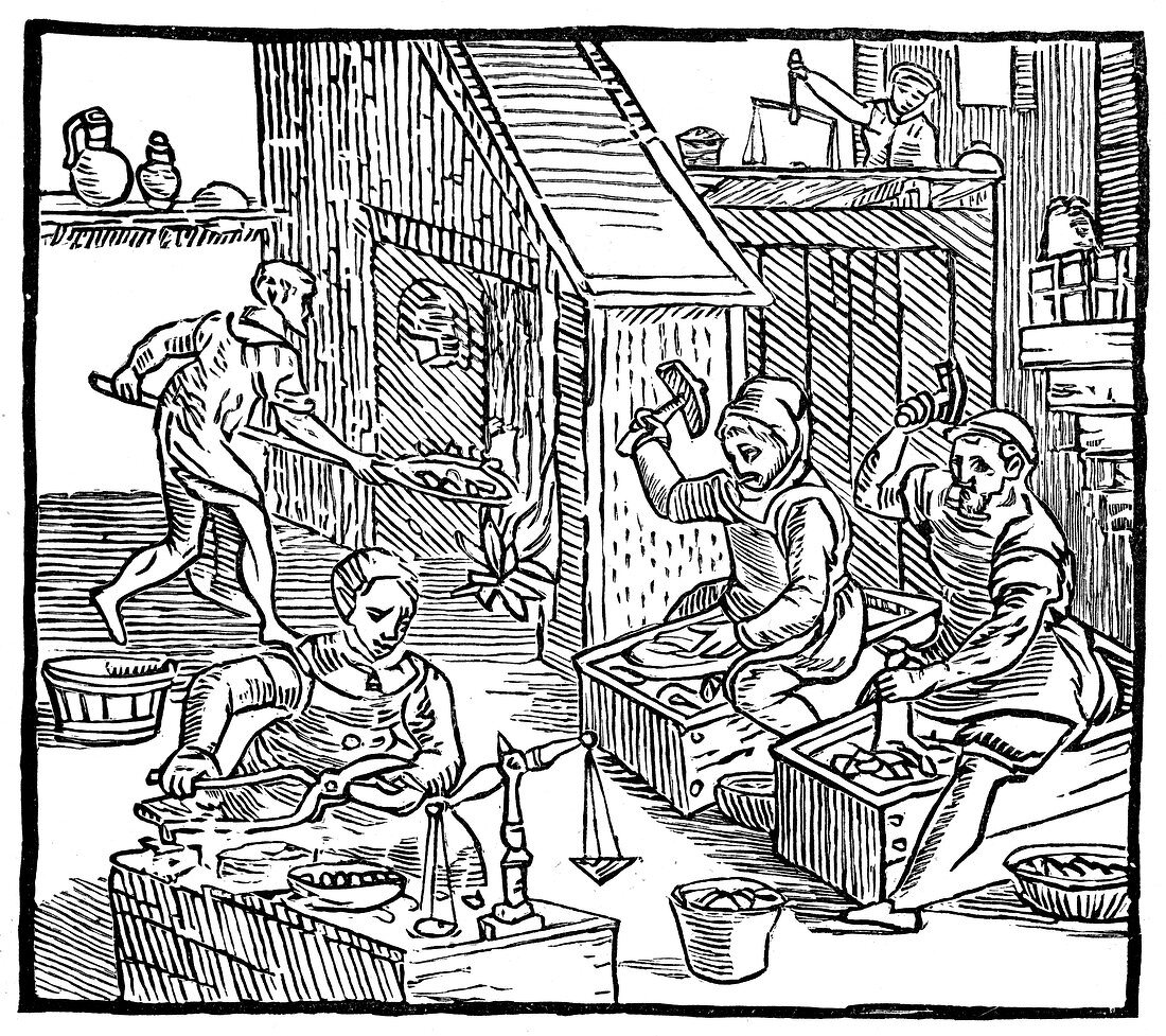 Coiners at work, 1577