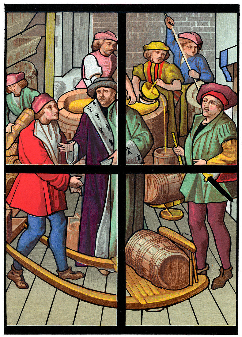 A brewery, 15th century