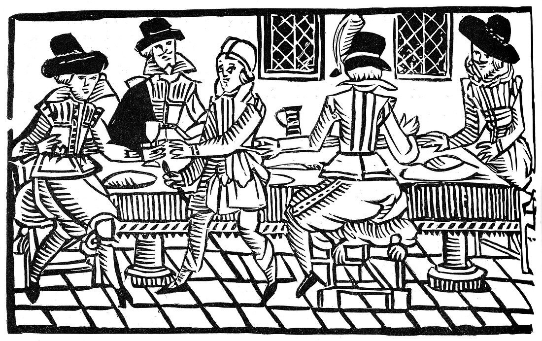 A supper party, early 17th century