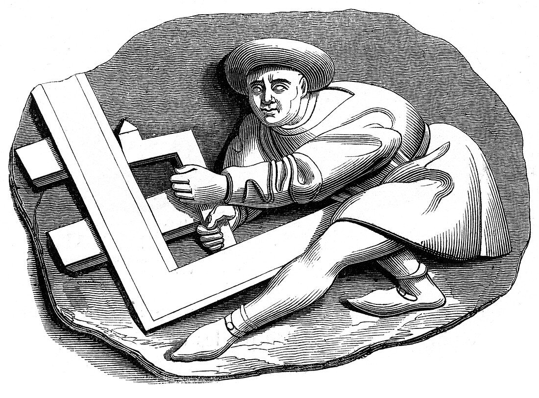 Carpenter's apprentice, 15th century
