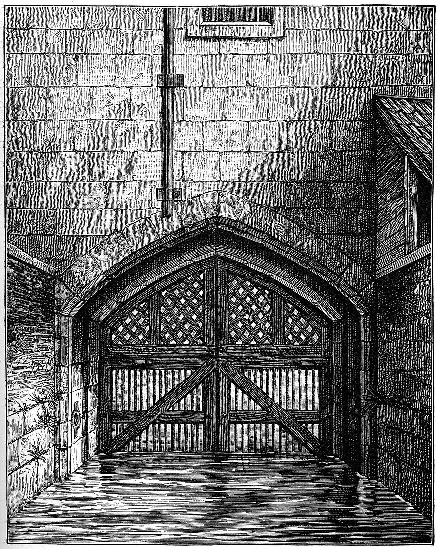 Traitors' Gate, Tower of London, 1801