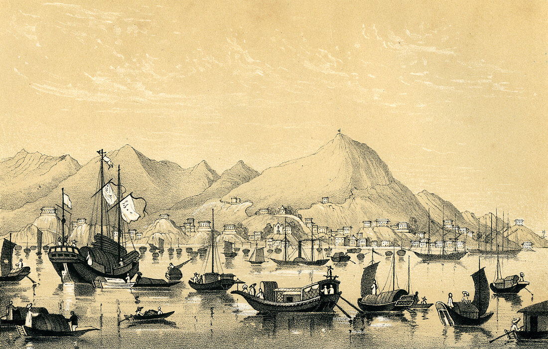 Victoria Town, Hong Kong Island', 1847