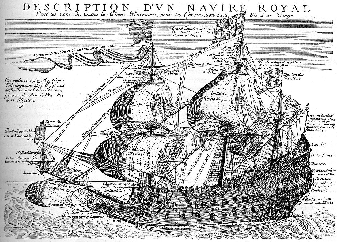 French royal warship of the 17th century