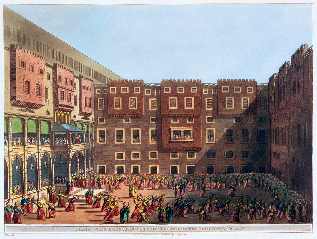 Mamelukes Exercising, Cairo, Egypt, 1802