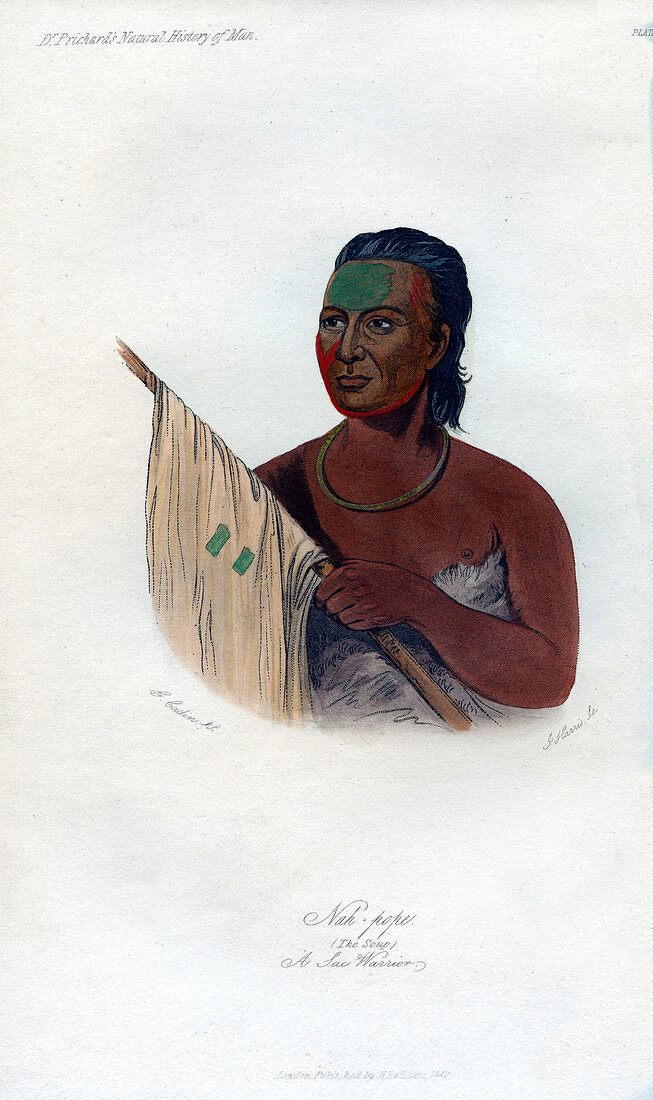 Nah-Pope (The Soup), A Sac Warrior', 1848