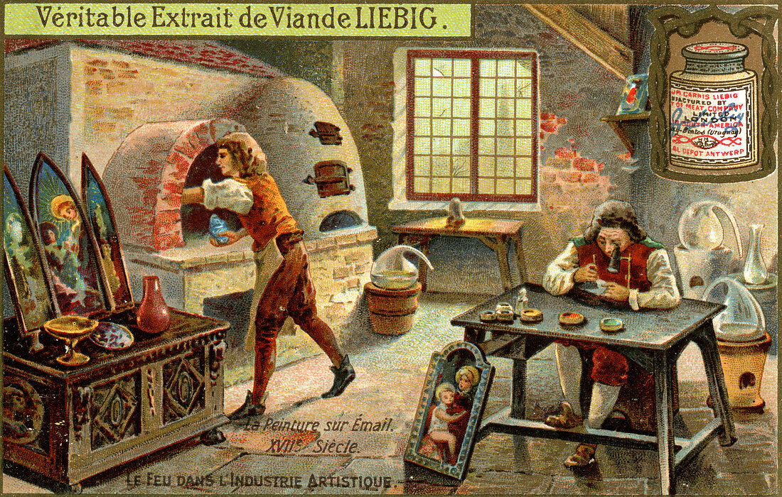 Painting with enamels in the 17th century