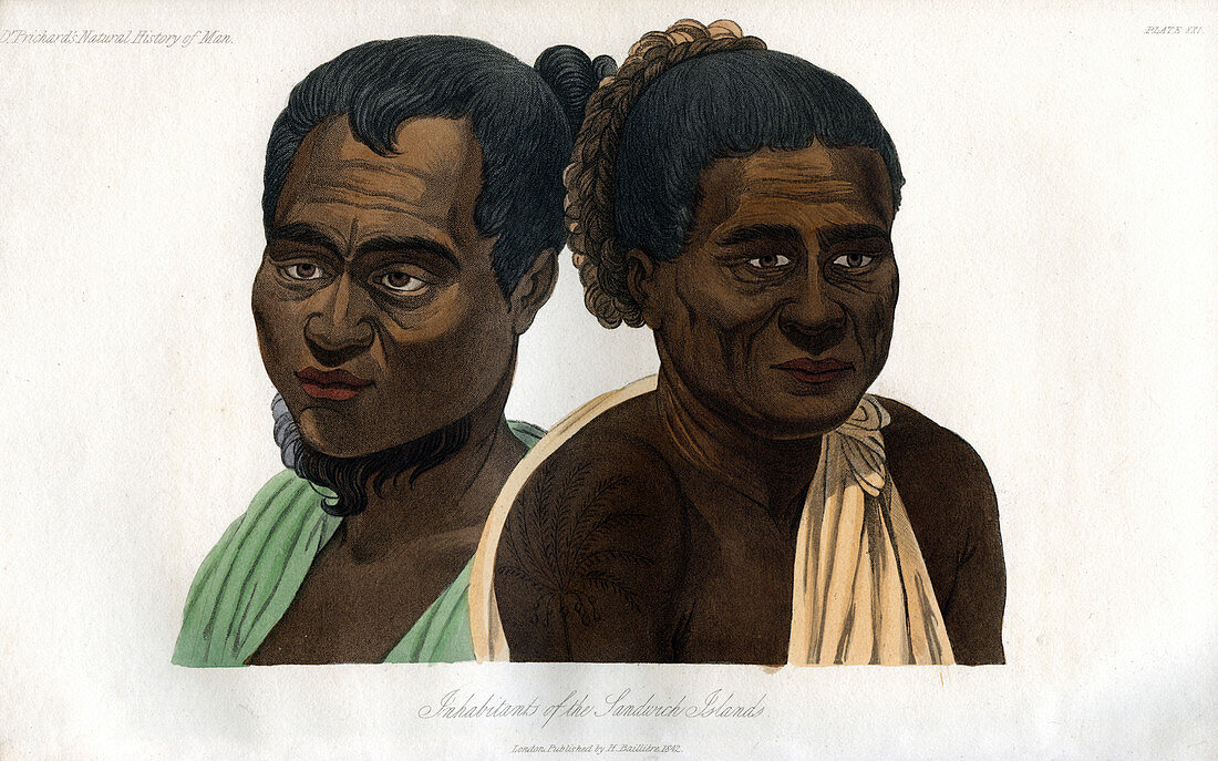 Inhabitants of the Sandwich Islands', 1848