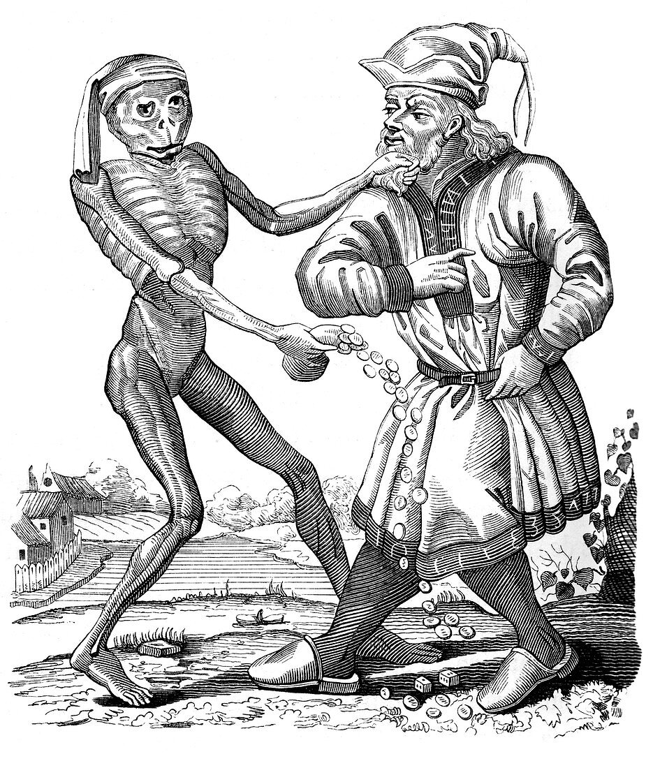 Death and the Jew, 17th century