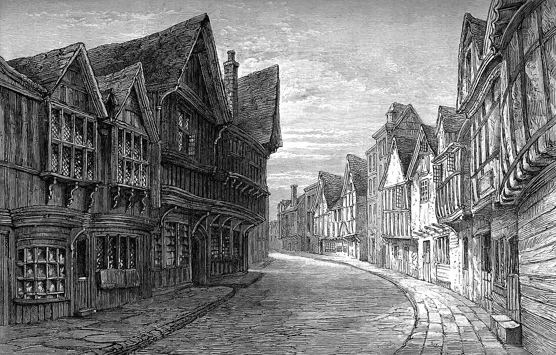 Friars' Street, Worcester, 1893