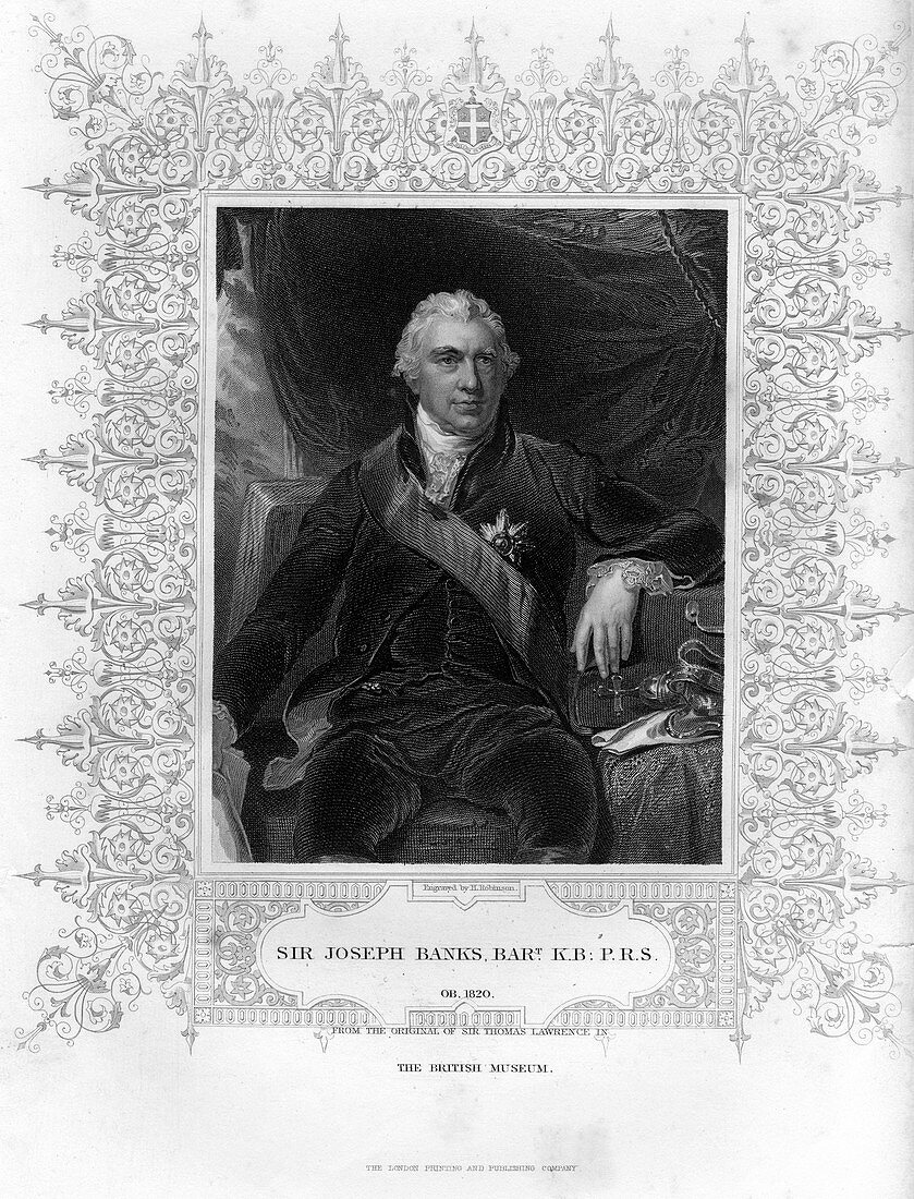 Sir Joseph Banks, English naturalist and botanist