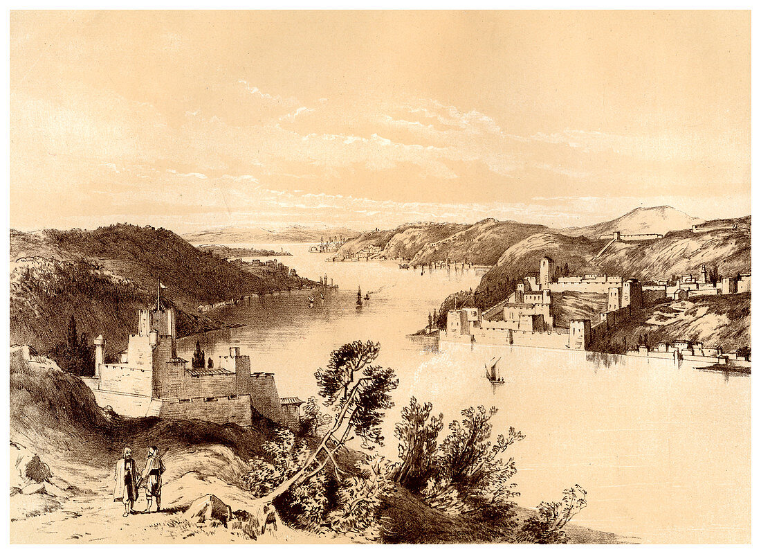 Fortresses of the Dardanelles, Turkey, 19th century