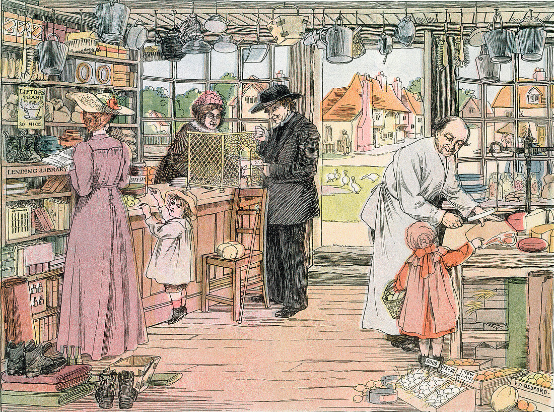 The General Store, 1899 From The Book of Shops, 1899