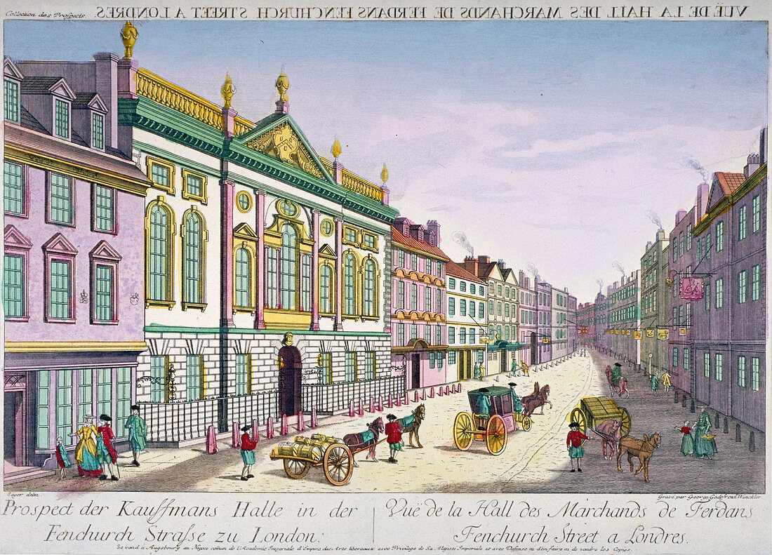 New Ironmongers' Hall, Fenchurch Street, London, 1750