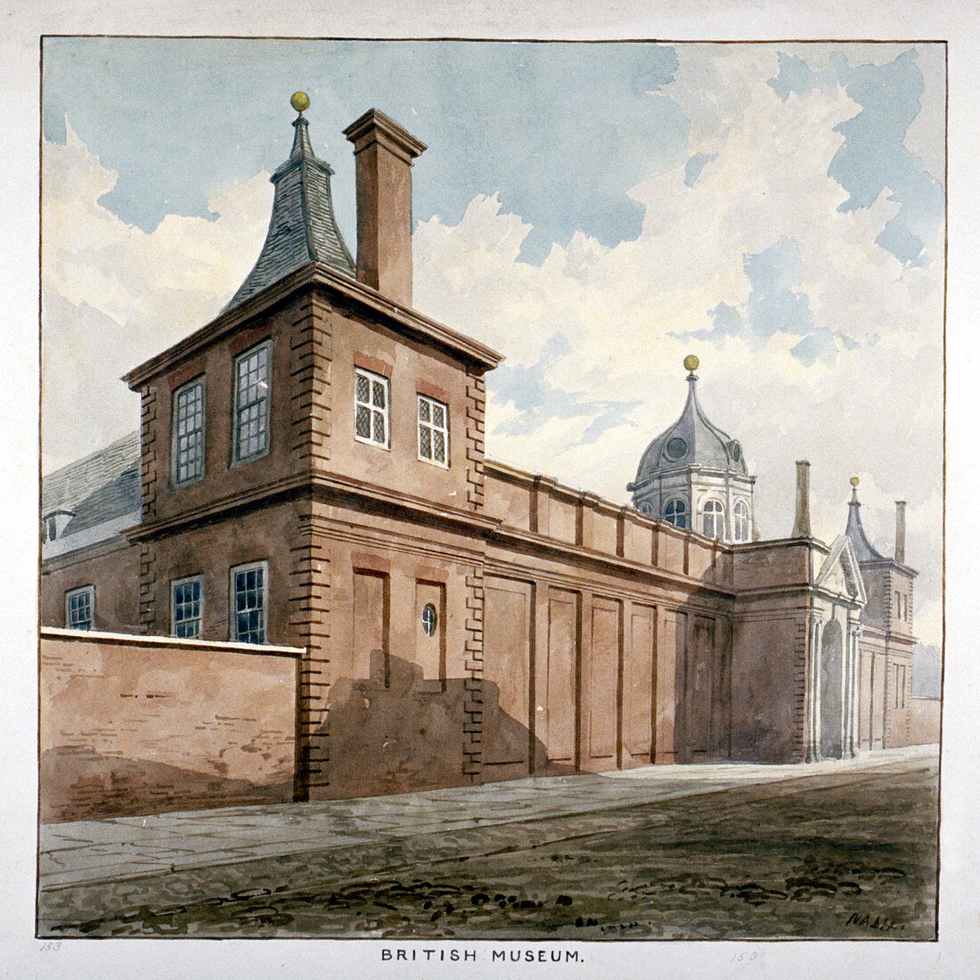 View of the British Museum, Bloomsbury, London, c1807