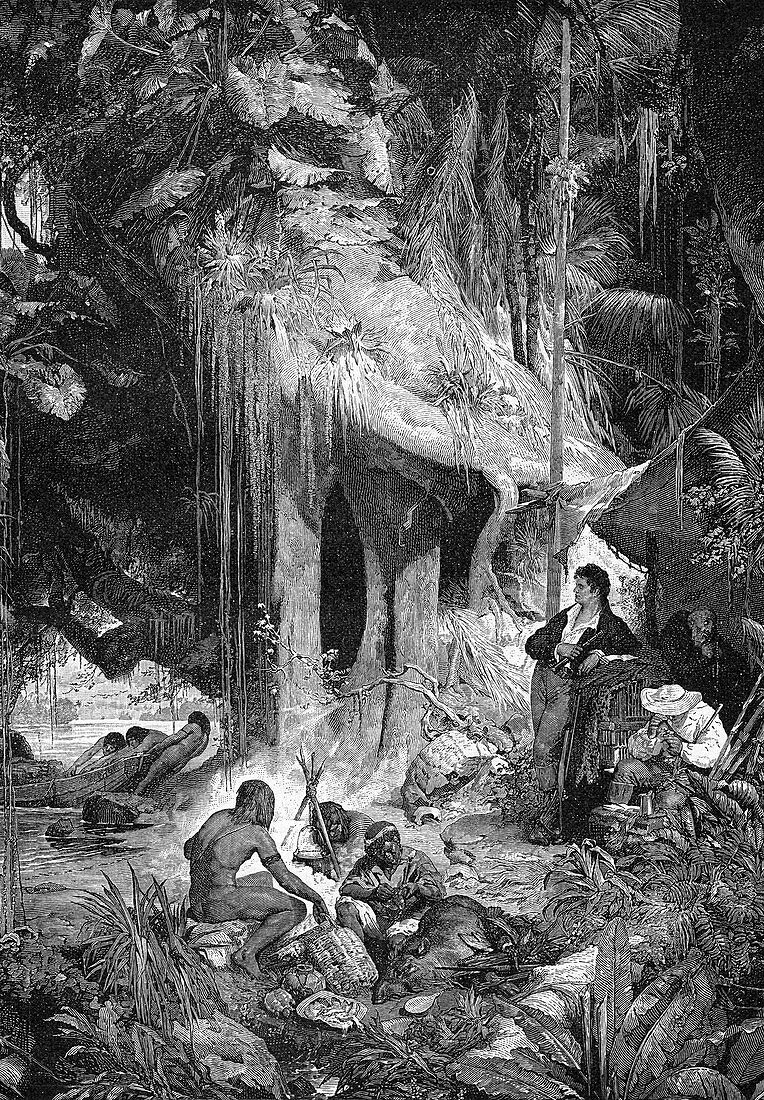 Alexander von Humboldt and Bonpland on the Orinoco River