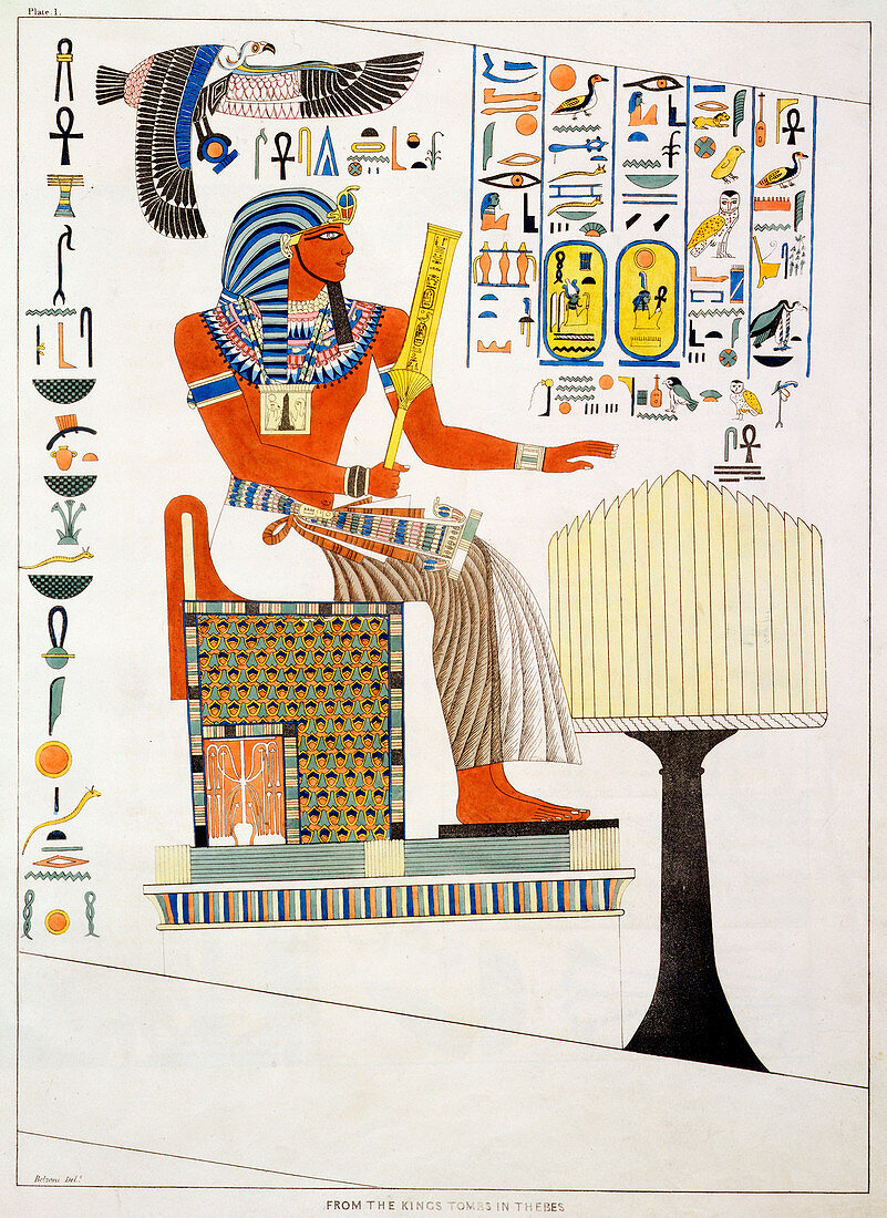Mural from the Tombs of the Kings of Thebes