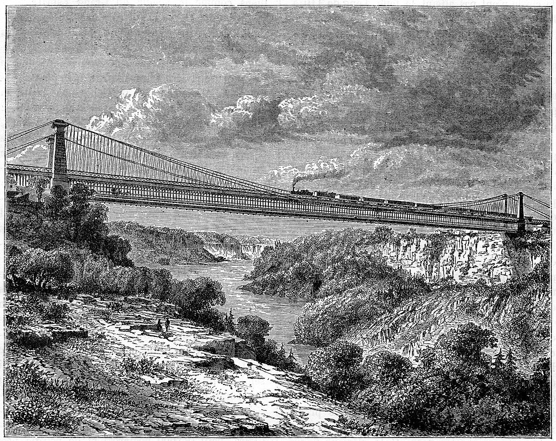 Bridge over the Niagara, Canada, 19th century