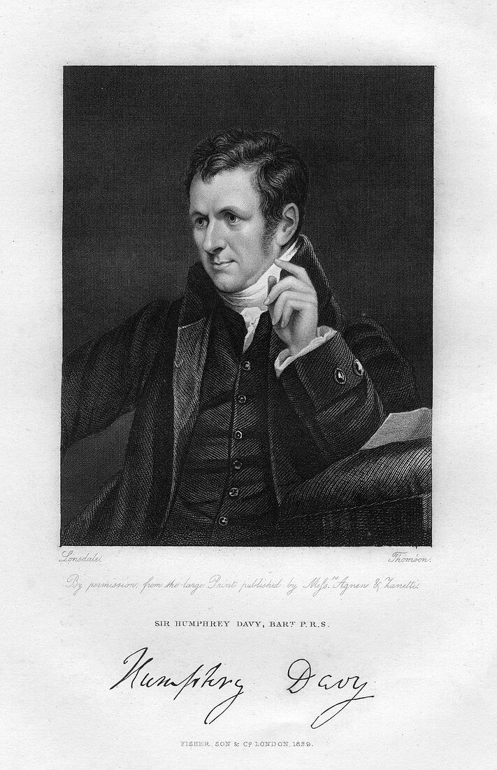 Sir Humphry Davy, English chemist and physicist