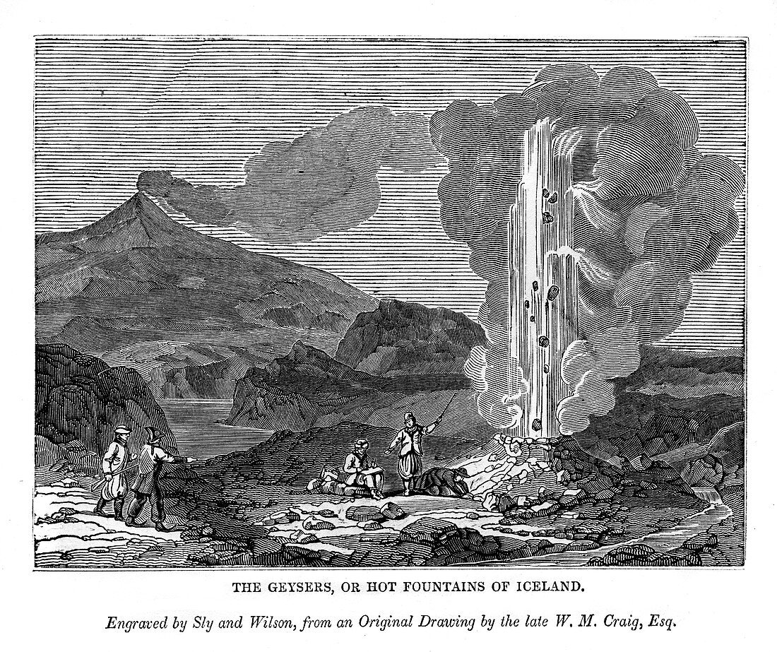 The Geysers, or Hot Fountains of Iceland', 1843
