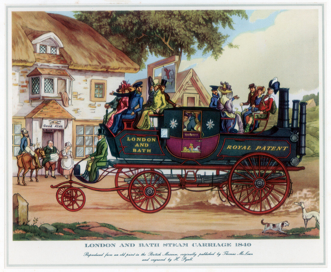 London and Bath Steam Carriage, 1840, c1800-1840