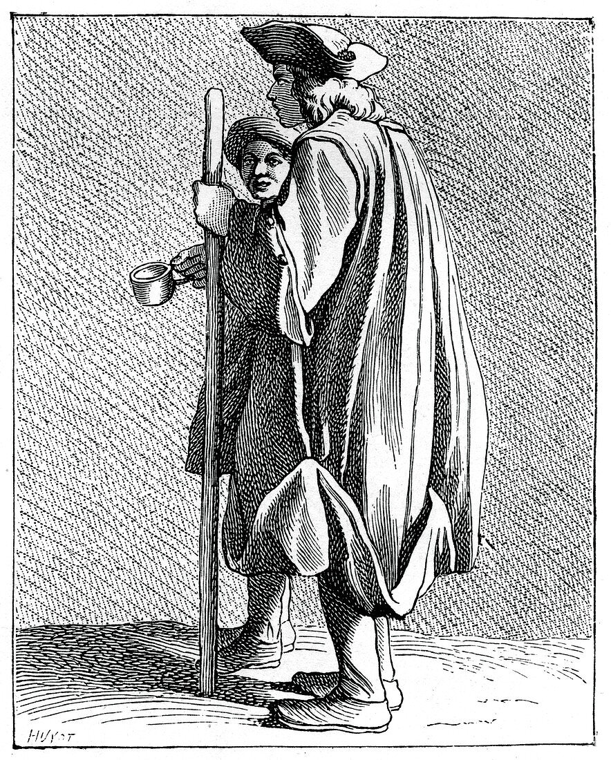 Blind man of Quinze-Vingts, 1737-1742