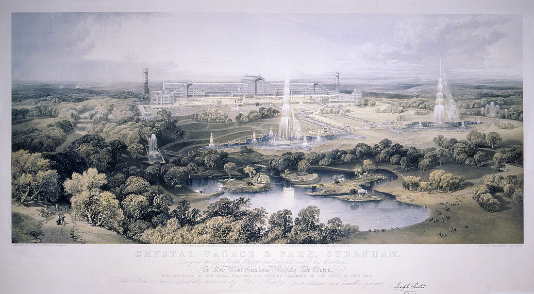 Crystal Palace, Sydenham, London, 1854