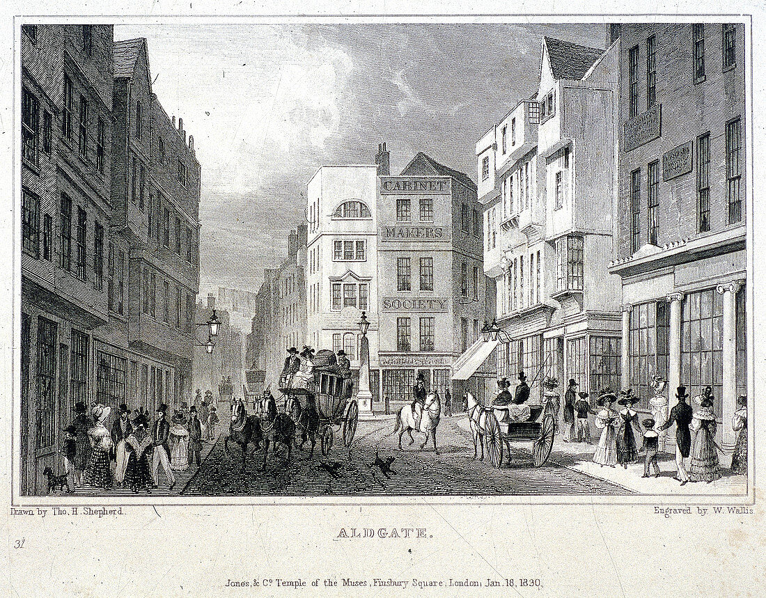 Aldgate, London, 1830