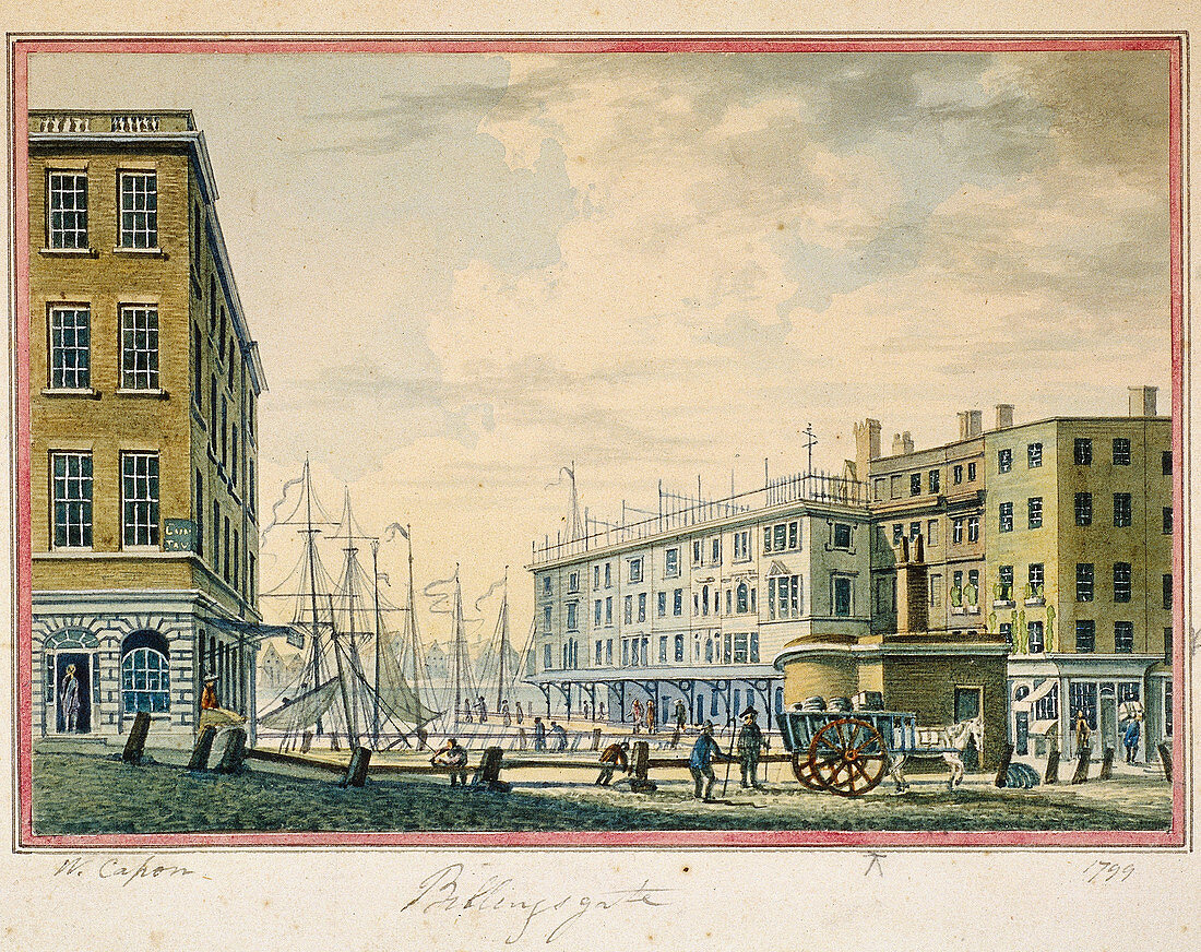 Billingsgate Market, London, 1799