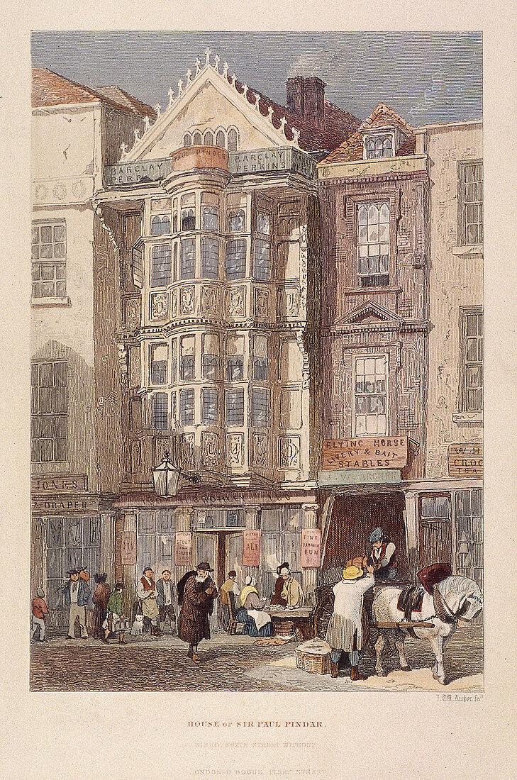 Paul Pindar Tavern, Bishopsgate, London, 1851