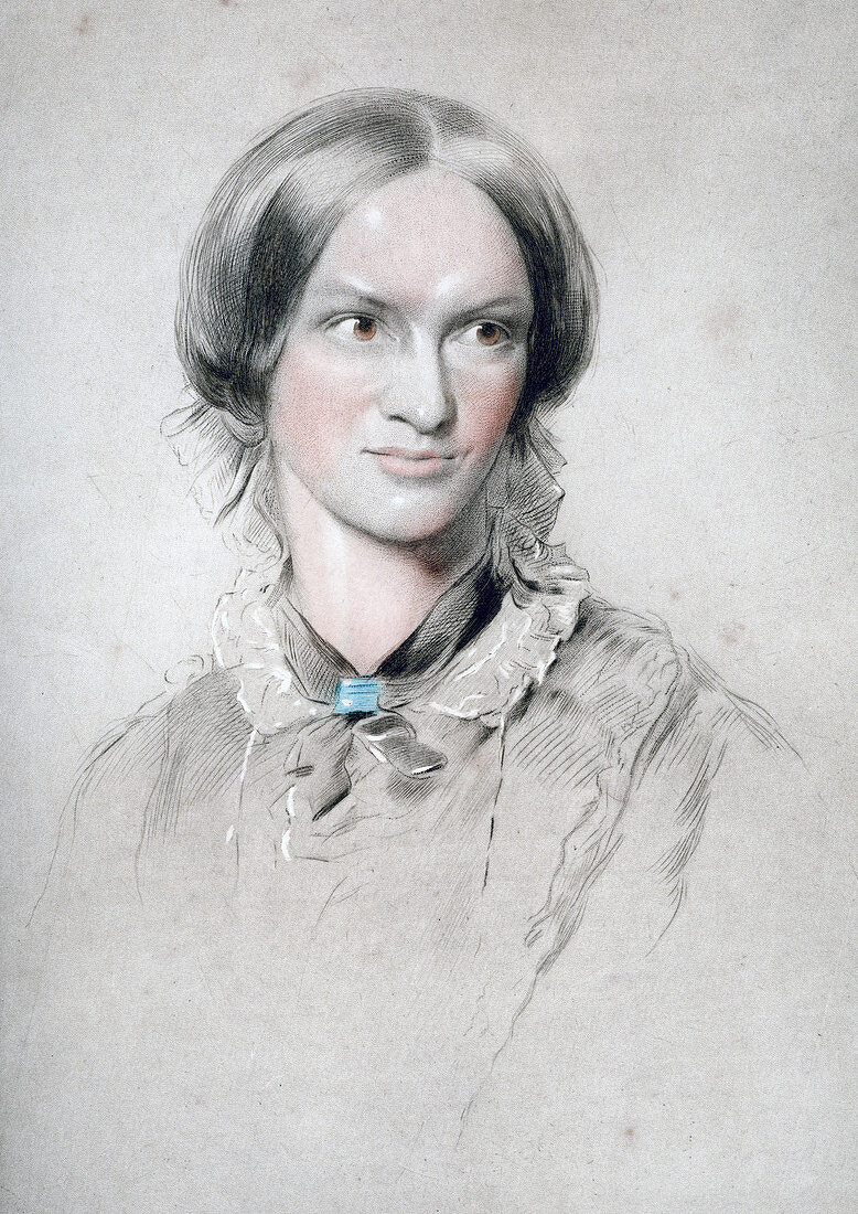Charlotte Bronte, English novelist, 1850