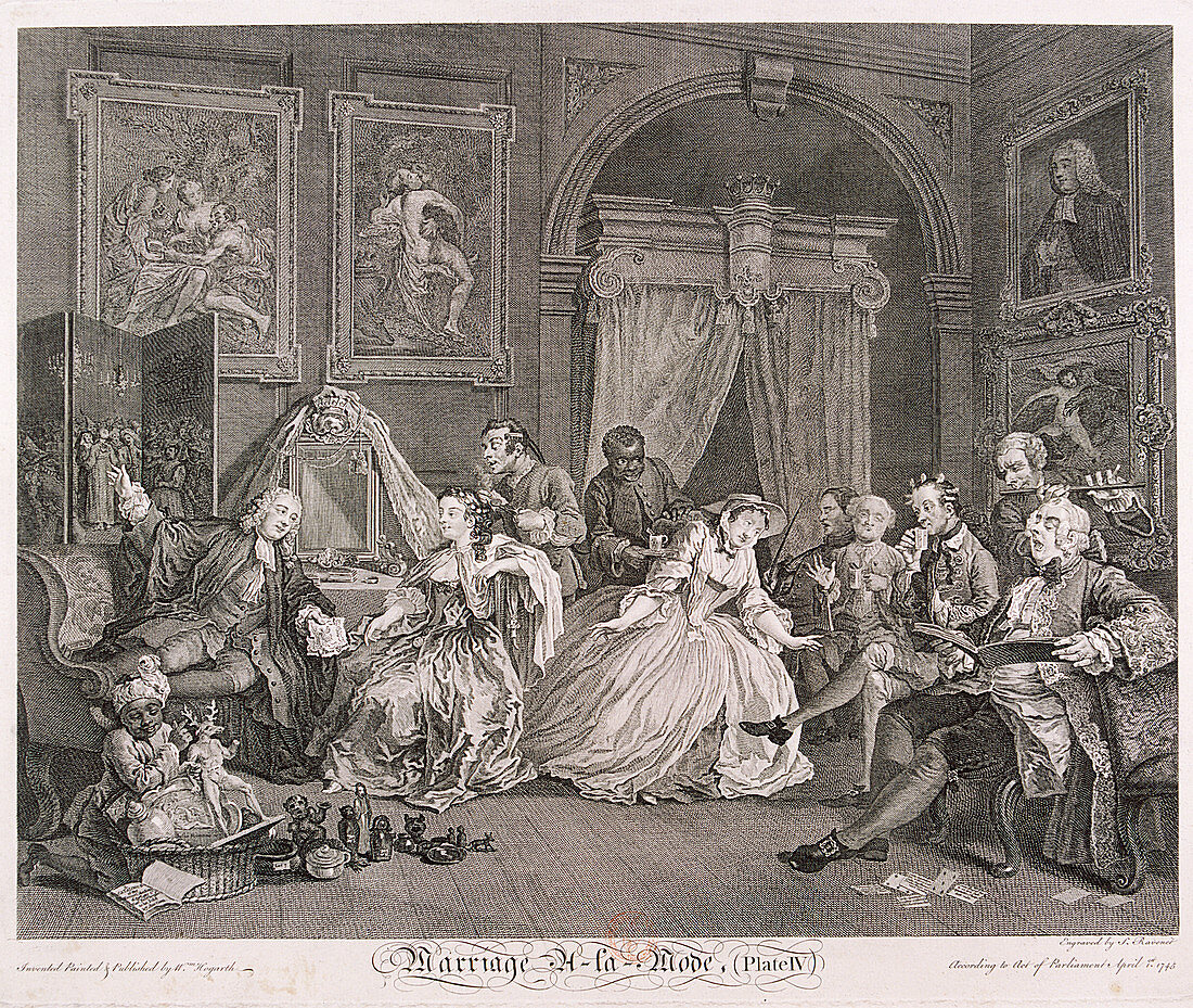 Marriage a la Mode', 1745; plate IV