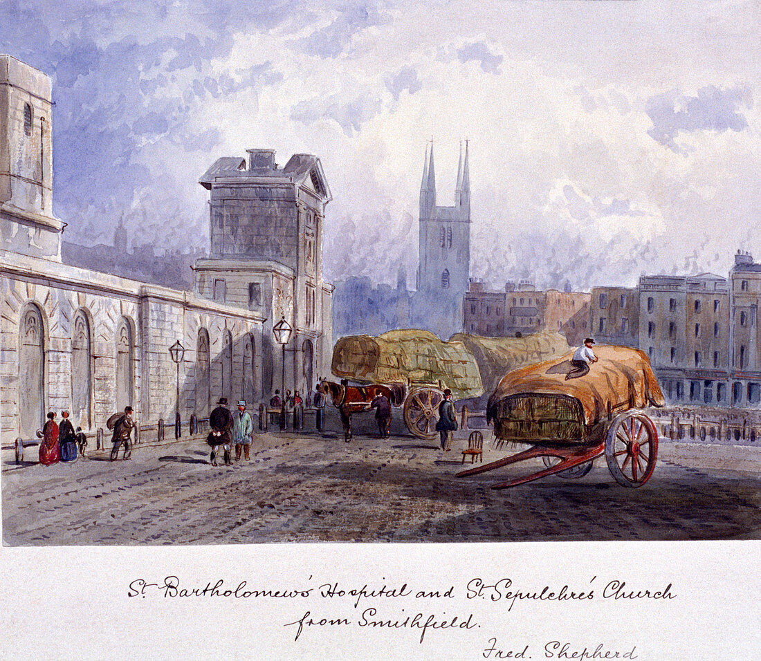 West Smithfield, London, c1840