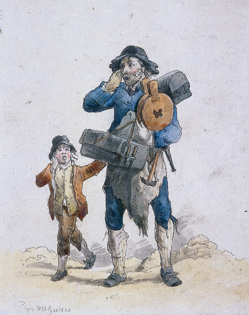 A tinker and a child, Provincial Characters, 1804