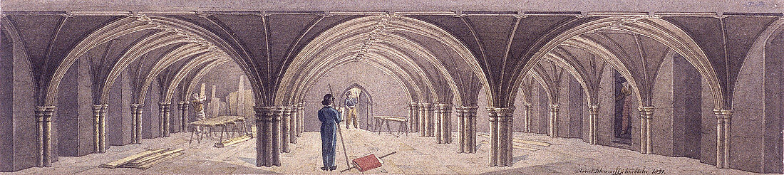 Guildhall Crypt, London, 1821