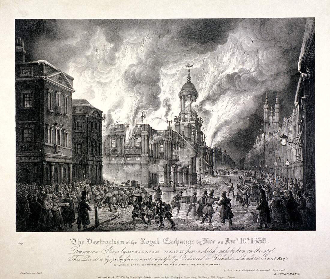 Royal Exchange (2nd) fire, 1838