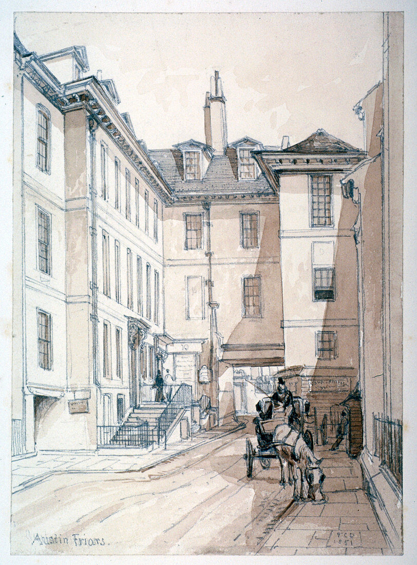 Austin Friars Street, City of London, 1851