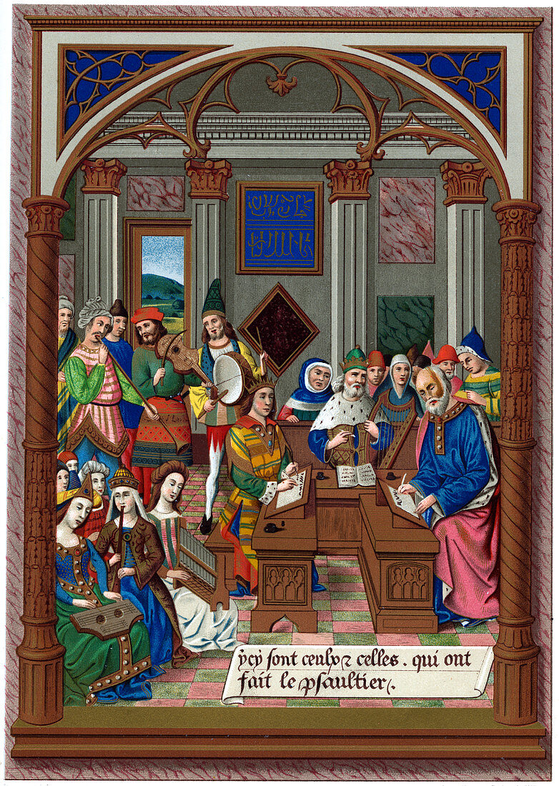 King Rene and his Musical Court', 15th century, (1870)