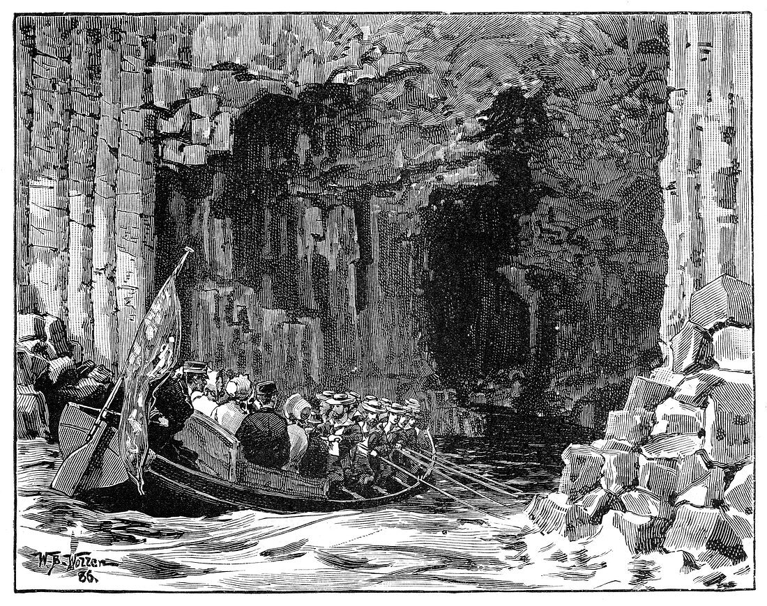 The Royal Visit to Fingal's Cave, Staffa, Scotland, 1847