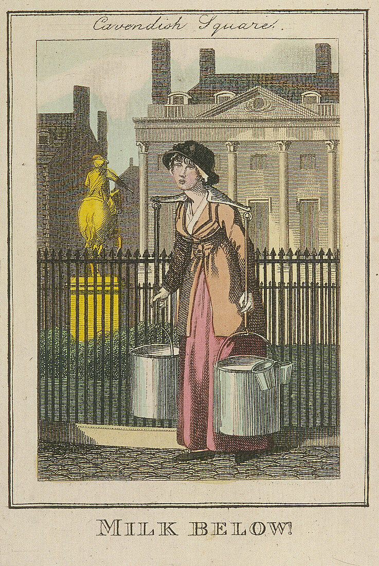 Milk Below', Cries of London, 1804